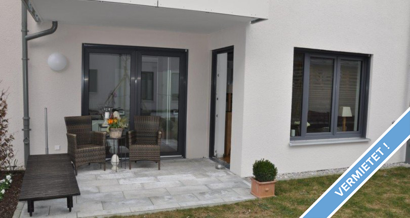 Wohnen in der Stadt! Moderne 2-Zi-EG-Whg. mit Terrasse in Traunstein